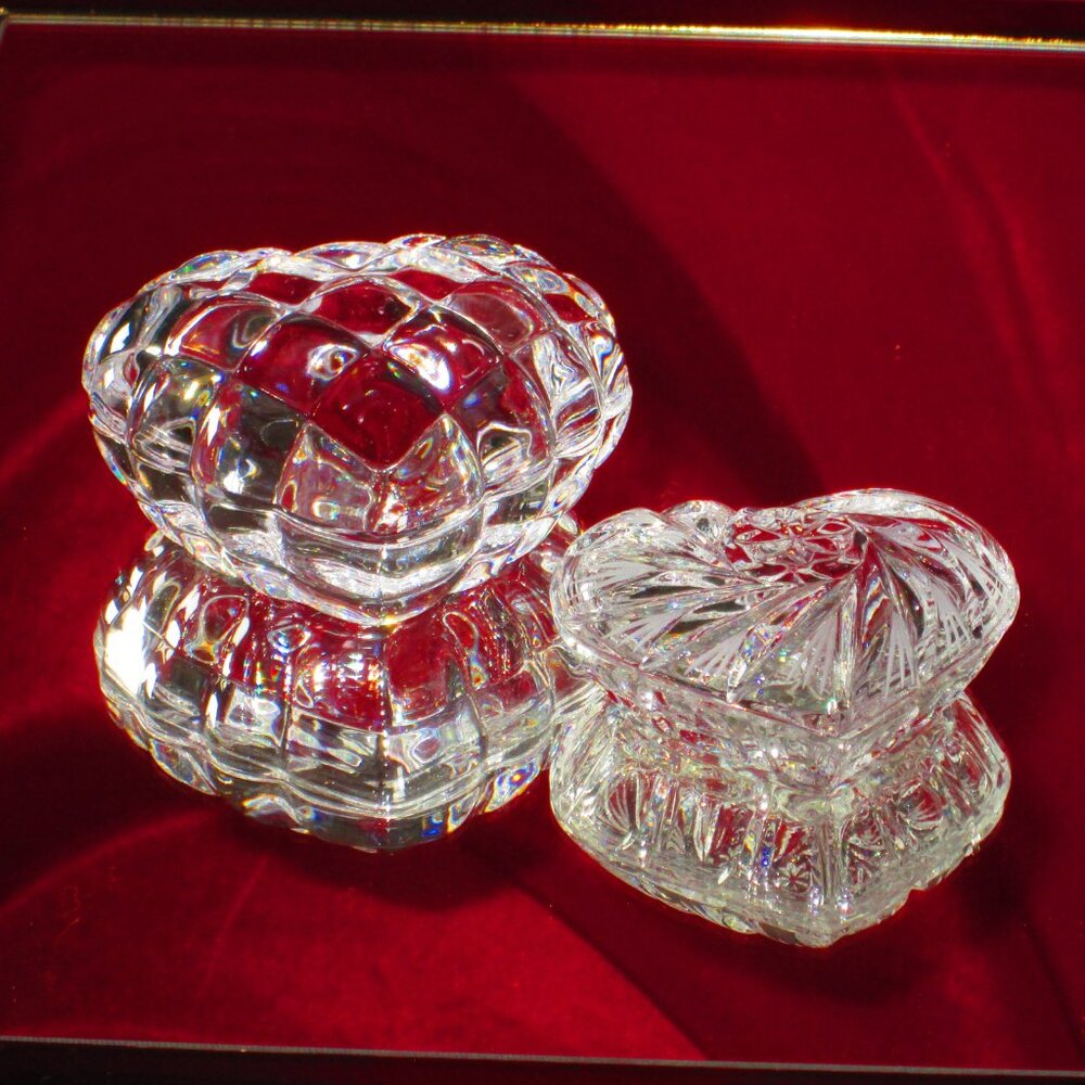 Crystal Heart Trinket Box